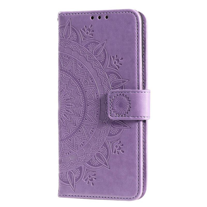 Capa Folio Para Xiaomi Redmi Note 9S / 9 Pro Mandala Do Sol