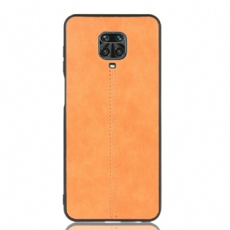 Capa Para Xiaomi Redmi Note 9S / 9 Pro Efeito Couro Couture