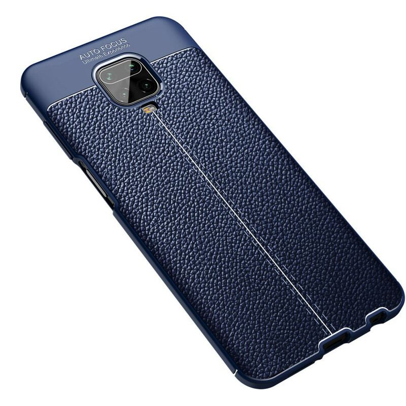 Capa Para Xiaomi Redmi Note 9S / 9 Pro Efeito Couro Lichia