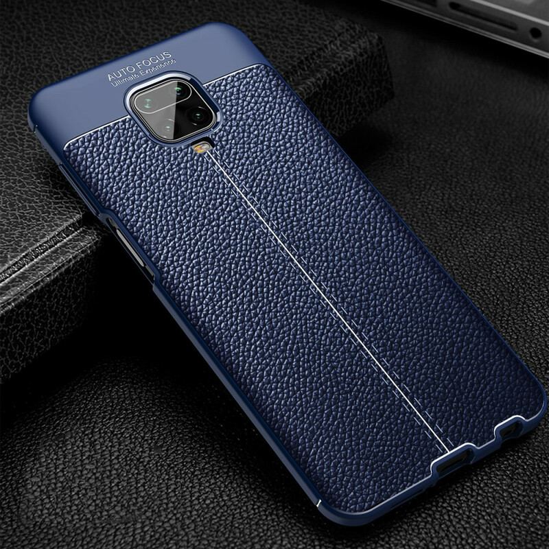 Capa Para Xiaomi Redmi Note 9S / 9 Pro Efeito Couro Lichia