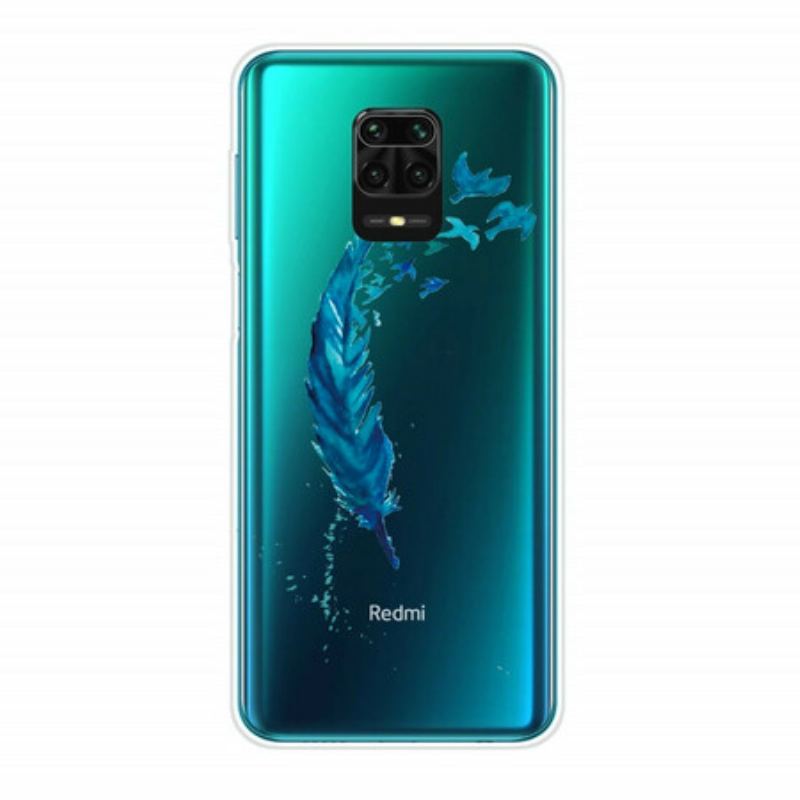 Capa Para Xiaomi Redmi Note 9S / 9 Pro Linda Pena Azul