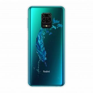 Capa Para Xiaomi Redmi Note 9S / 9 Pro Linda Pena Azul