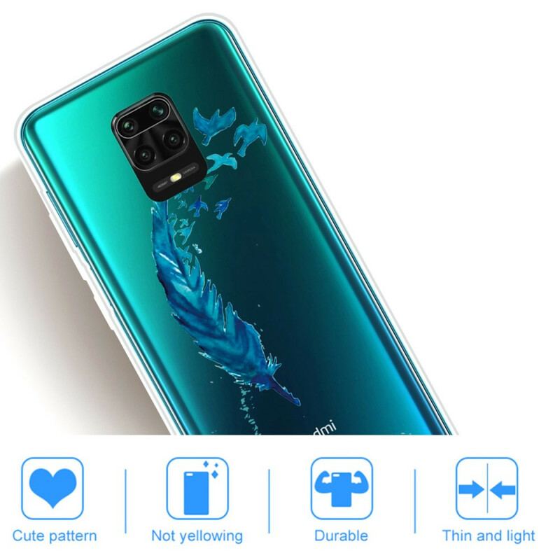 Capa Para Xiaomi Redmi Note 9S / 9 Pro Linda Pena Azul