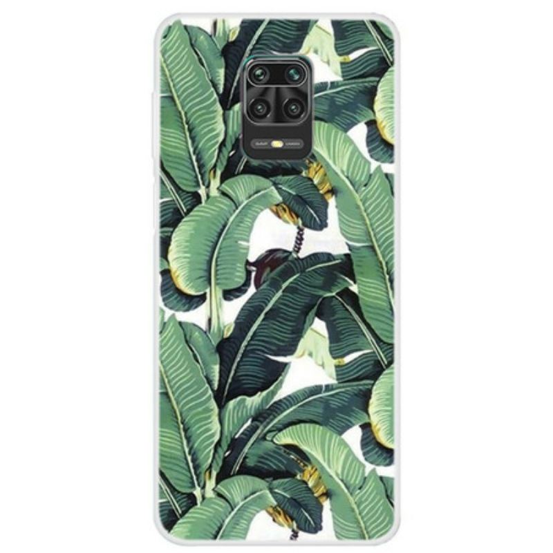 Capa Para Xiaomi Redmi Note 9S / 9 Pro Múltiplas Folhas Verdes