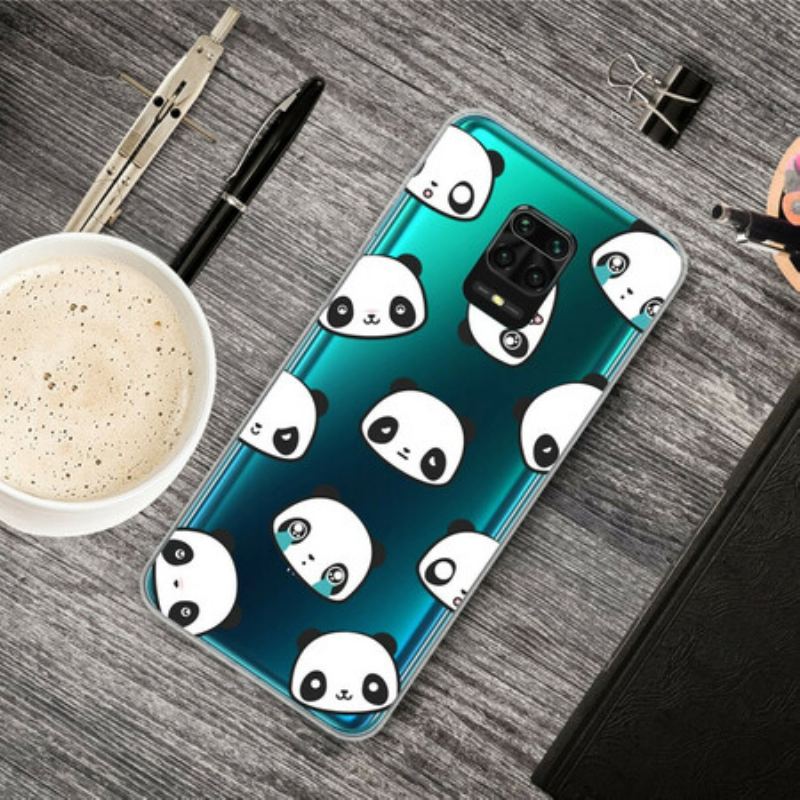 Capa Para Xiaomi Redmi Note 9S / 9 Pro Pandas Sentimentais