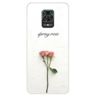 Capa Para Xiaomi Redmi Note 9S / 9 Pro Rosas Em Spray