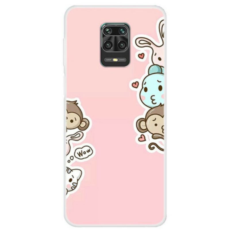 Capa Para Xiaomi Redmi Note 9S / 9 Pro Uau Animais