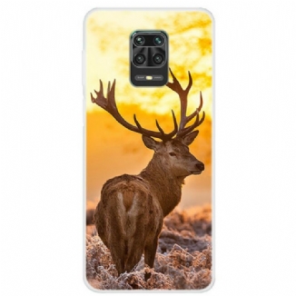 Capa Para Xiaomi Redmi Note 9S / 9 Pro Veado E Paisagem