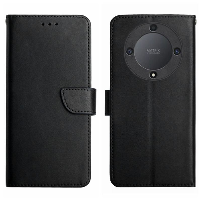 Capa Flip Para Honor Magic 5 Lite Couro Napa Genuíno