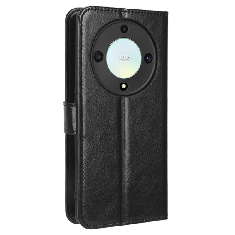 Capa Flip Para Honor Magic 5 Lite Couro Sintético