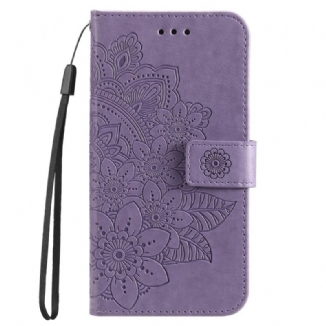 Capa Folio Para Honor Magic 5 Lite De Cordão Mandala Strappy