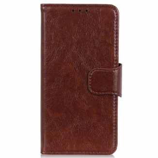 Capa Folio Para Honor Magic 5 Lite Couro Napa Rachado