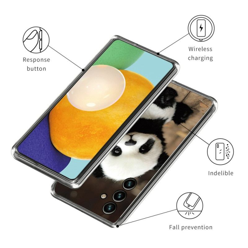 Capa De Celular Para Samsung Galaxy A14 / A14 5G Panda Flexível