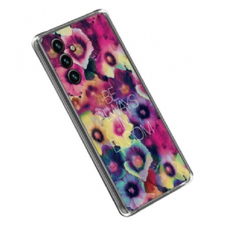 Capa De Celular Para Samsung Galaxy A14 / A14 5G Silicone Esteja Sempre Em Flor