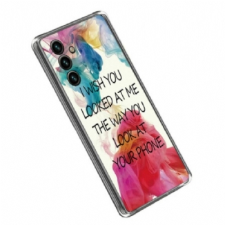 Capa De Celular Para Samsung Galaxy A14 / A14 5G Silicone Eu Queria