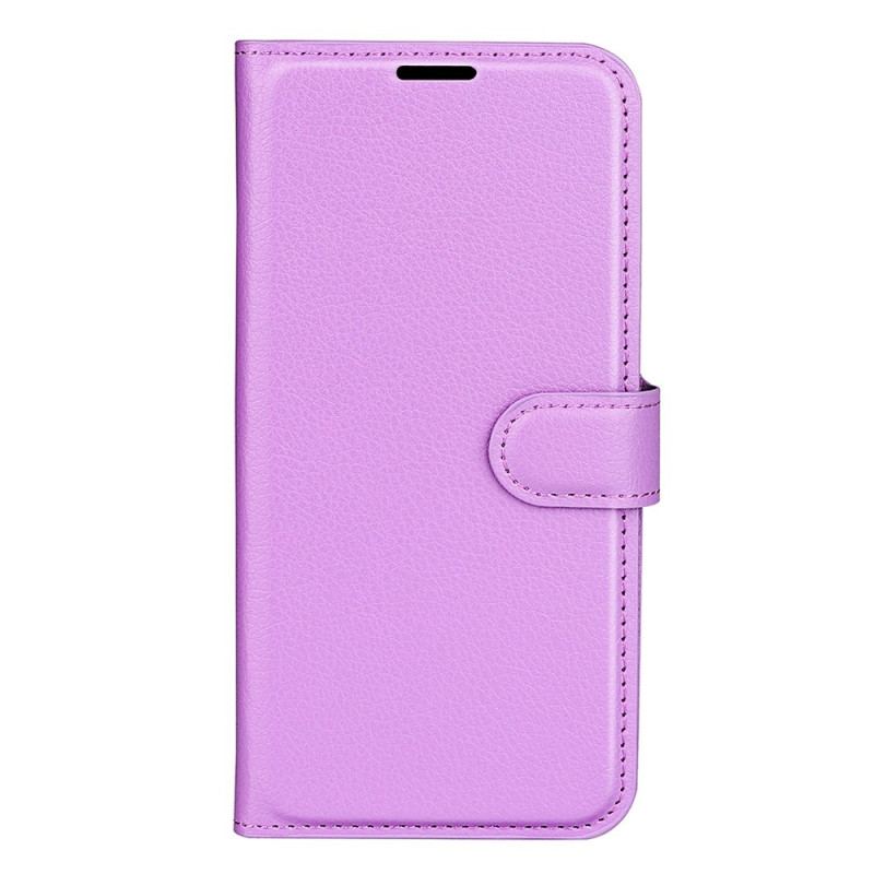 Capa De Couro Para Samsung Galaxy A14 / A14 5G Couro Falso Clássico