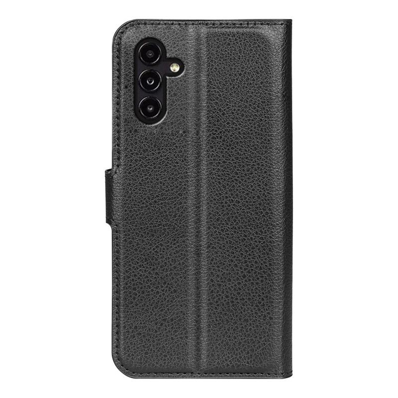 Capa De Couro Para Samsung Galaxy A14 / A14 5G Couro Falso Clássico