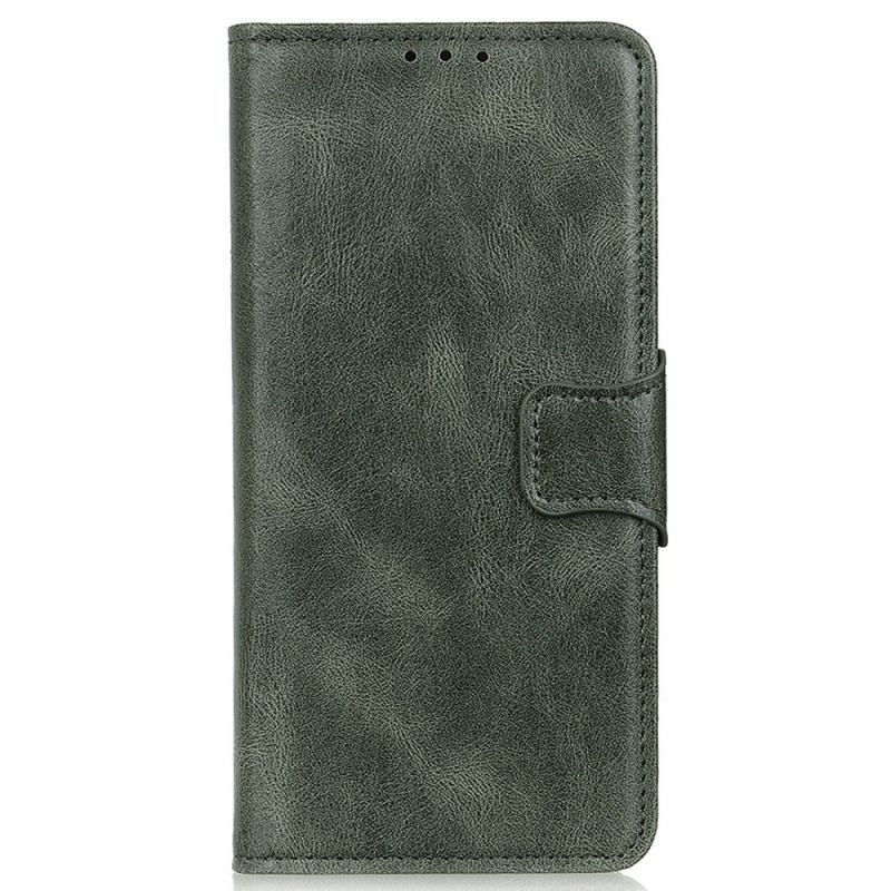 Capa De Couro Para Samsung Galaxy A14 / A14 5G Fecho Reversível