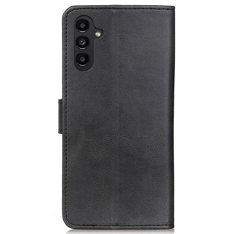 Capa De Couro Para Samsung Galaxy A14 / A14 5G Couro Sintético Fosco