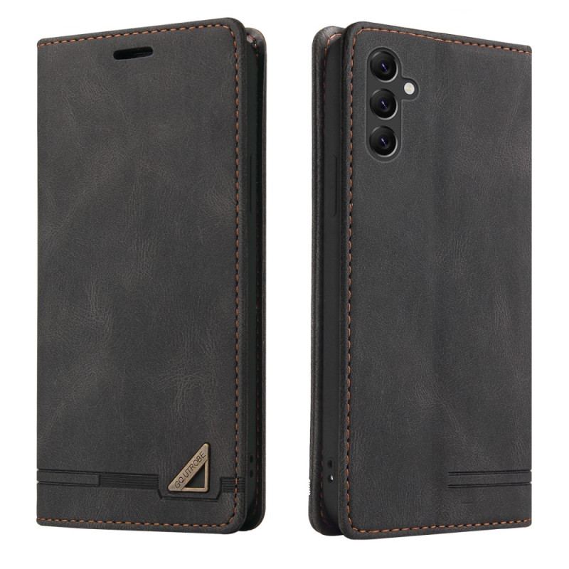 Capa De Couro Para Samsung Galaxy A14 / A14 5G Couro Sintético Gq.utrobe