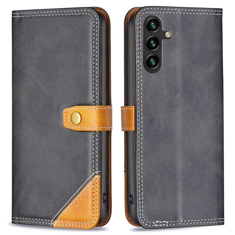 Capa De Couro Para Samsung Galaxy A14 / A14 5G Vintage Binfen Cor