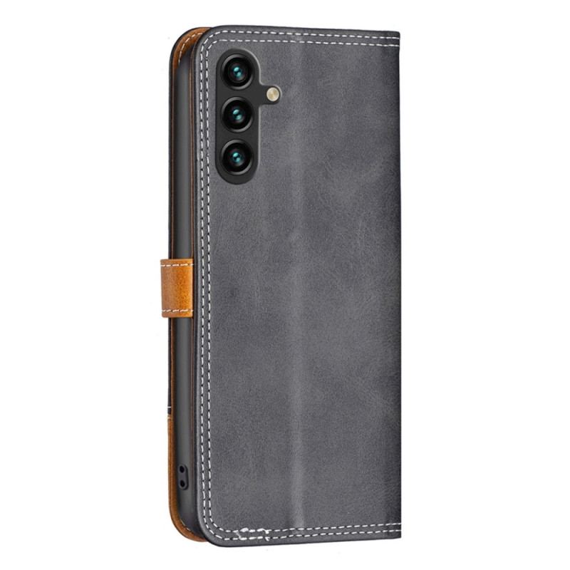 Capa De Couro Para Samsung Galaxy A14 / A14 5G Vintage Binfen Cor