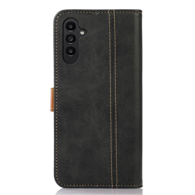 Capa Flip Para Samsung Galaxy A14 / A14 5G Alça Vintage