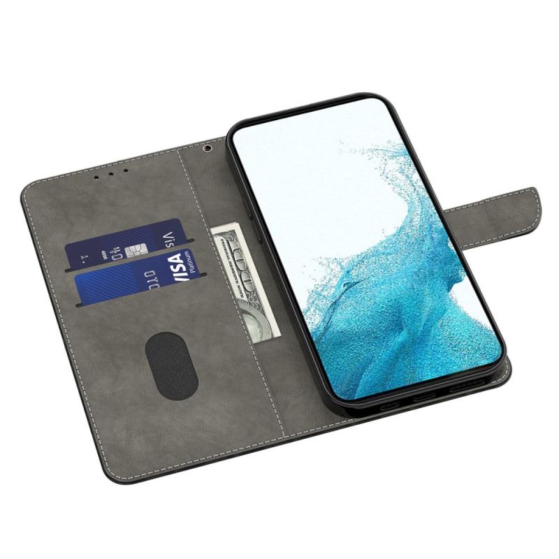 Capa Flip Para Samsung Galaxy A14 / A14 5G De Cordão Apenas Gatos Tangas