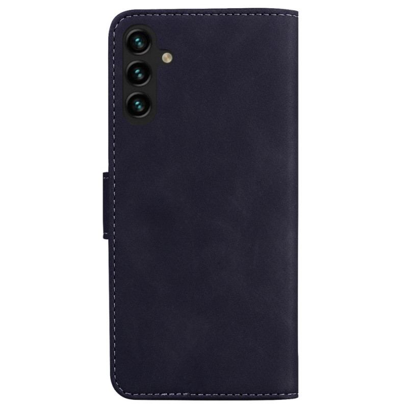 Capa Flip Para Samsung Galaxy A14 / A14 5G Costuras Expostas