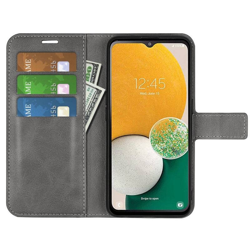 Capa Flip Para Samsung Galaxy A14 / A14 5G Estilo De Couro