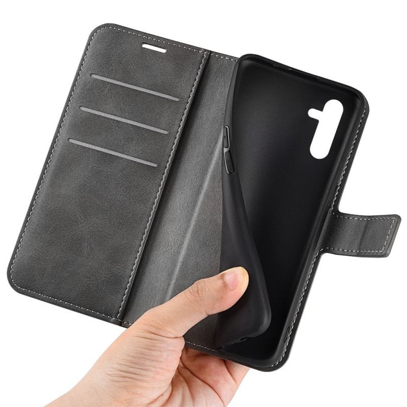 Capa Flip Para Samsung Galaxy A14 / A14 5G Estilo De Couro