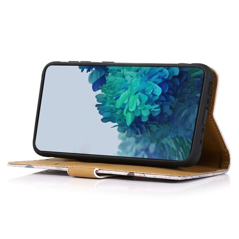 Capa Flip Para Samsung Galaxy A14 / A14 5G Gato Viajante