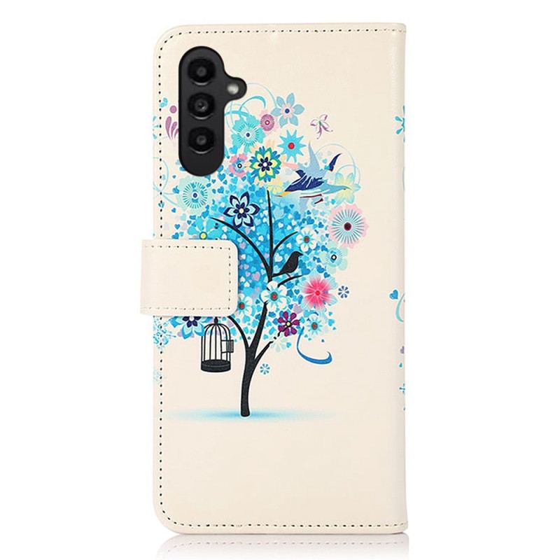 Capa Folio Para Samsung Galaxy A14 / A14 5G Árvore Florida