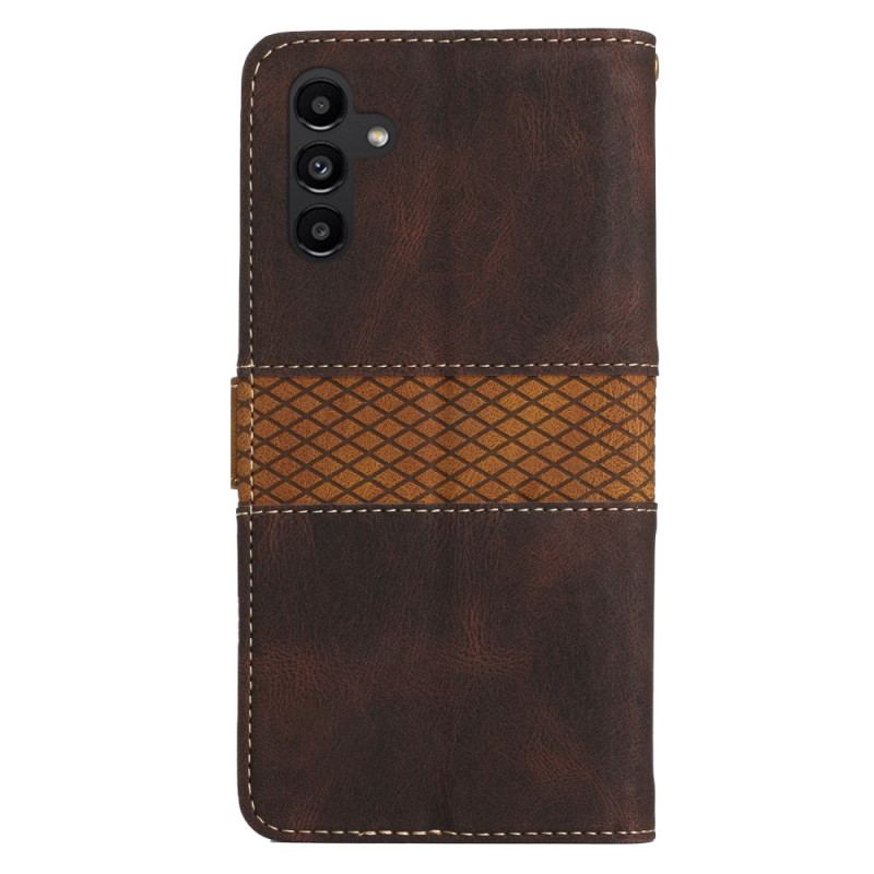 Capa Folio Para Samsung Galaxy A14 / A14 5G De Cordão Padrão De Tiras