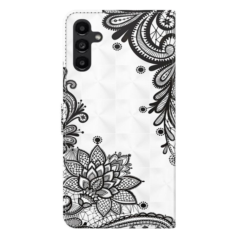 Capa Folio Para Samsung Galaxy A14 / A14 5G De Cordão Renda Strappy