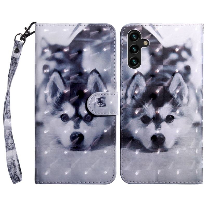 Capa Folio Para Samsung Galaxy A14 / A14 5G De Cordão Tanga Husky