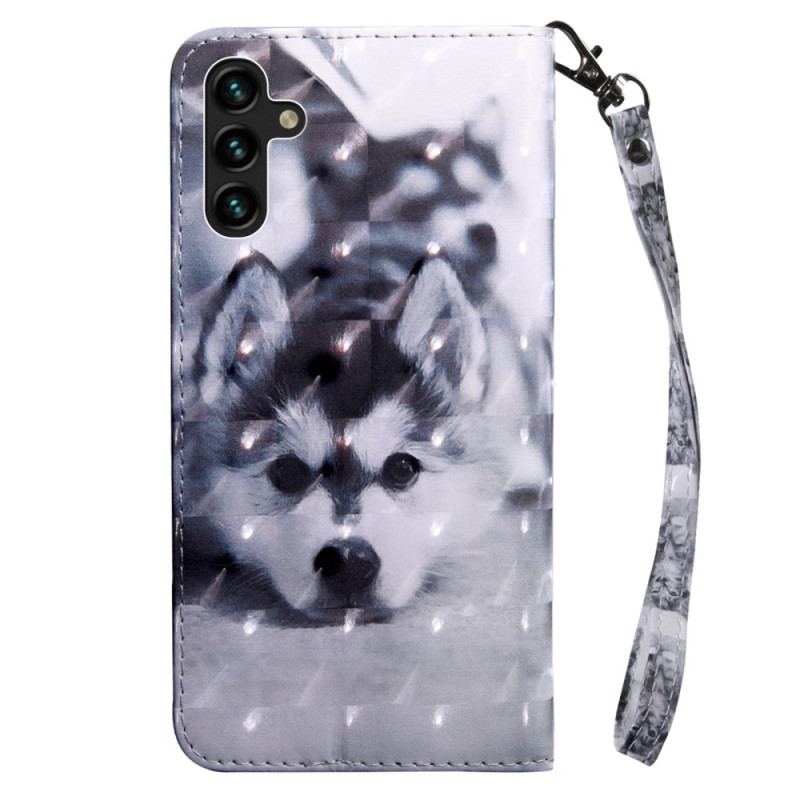 Capa Folio Para Samsung Galaxy A14 / A14 5G De Cordão Tanga Husky