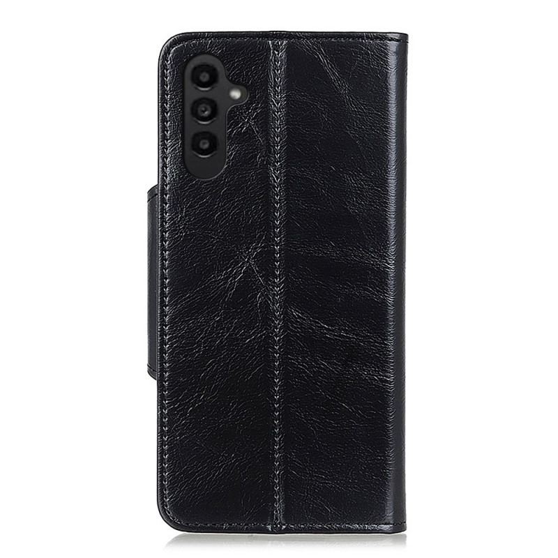 Capa Folio Para Samsung Galaxy A14 / A14 5G Couro Envernizado Sintético Com Botão