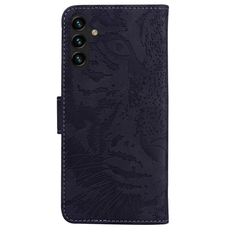 Capa Folio Para Samsung Galaxy A14 / A14 5G Estampa De Tigre