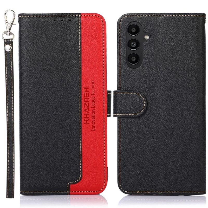 Capa Folio Para Samsung Galaxy A14 / A14 5G Estilo Lichia Rfid Khazneh