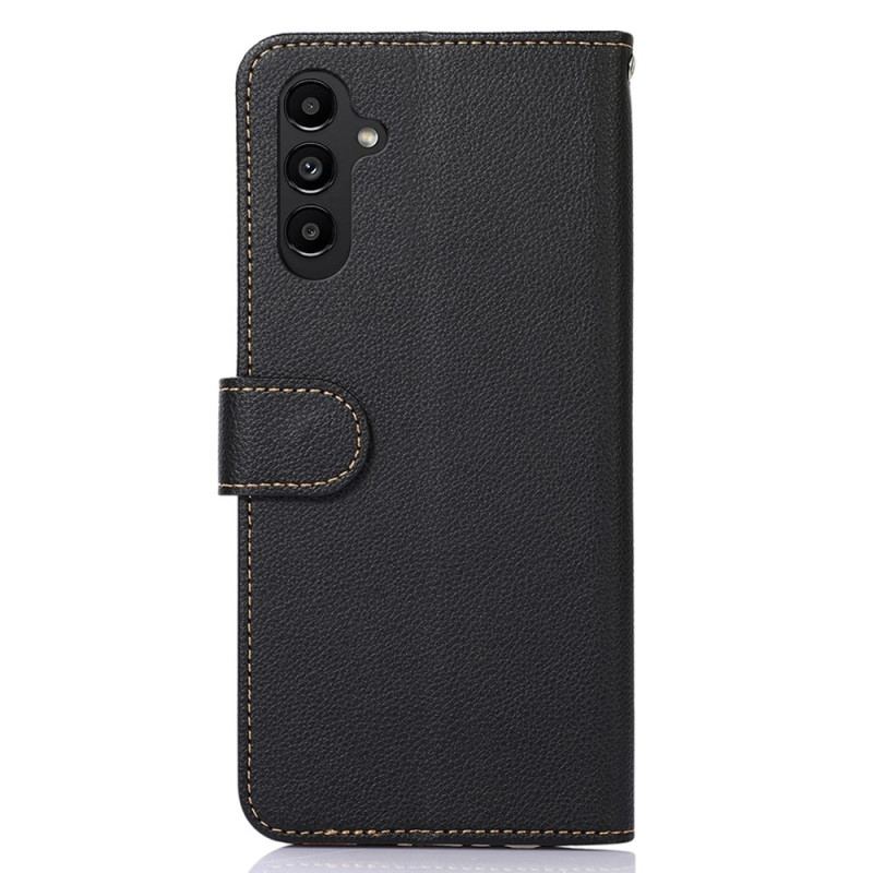 Capa Folio Para Samsung Galaxy A14 / A14 5G Estilo Lichia Rfid Khazneh