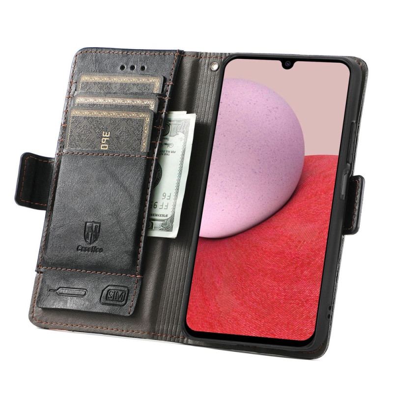 Capa Folio Para Samsung Galaxy A14 / A14 5G Fecho Duplo Bicolor