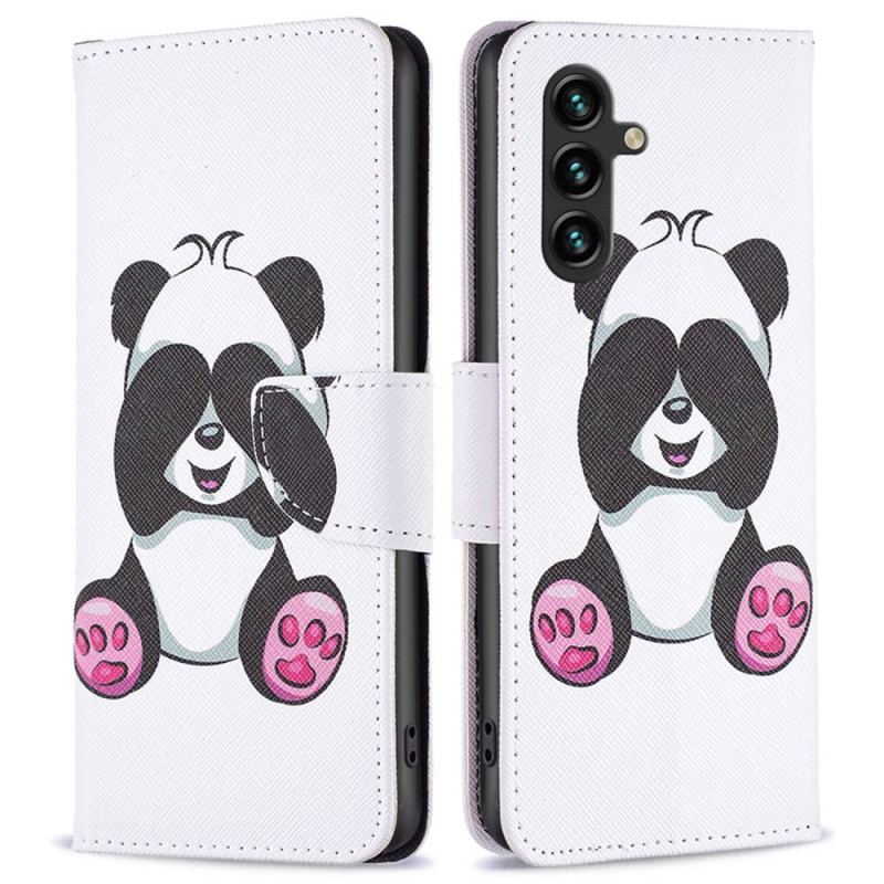 Capa Folio Para Samsung Galaxy A14 / A14 5G Panda