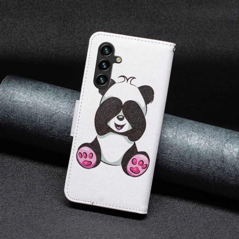 Capa Folio Para Samsung Galaxy A14 / A14 5G Panda