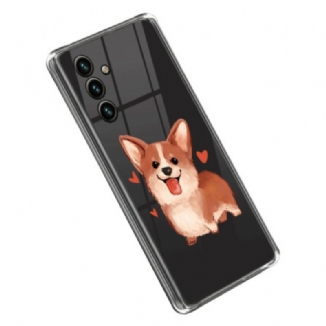 Capa Para Samsung Galaxy A14 / A14 5G Cachorro Transparente