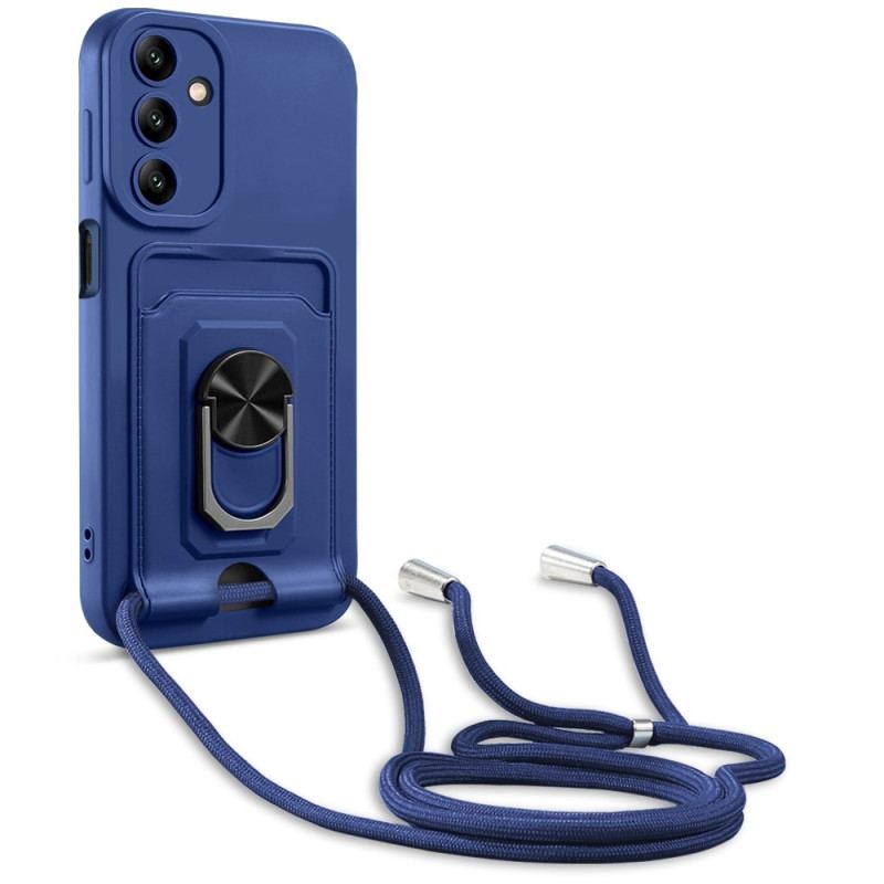 Capa Para Samsung Galaxy A14 / A14 5G De celular Cordão Com Porta-cartões E Anel De Suporte