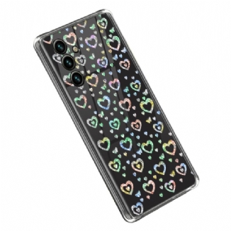 Capa Para Samsung Galaxy A14 / A14 5G Estrelas / Corações