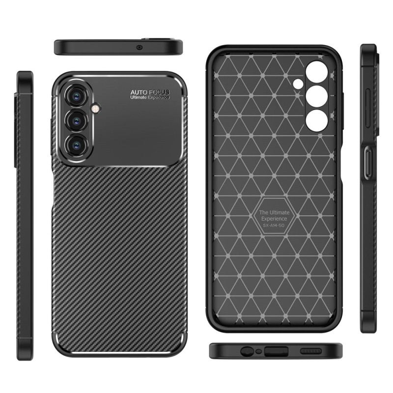 Capa Para Samsung Galaxy A14 / A14 5G Fibra De Carbono Flexível