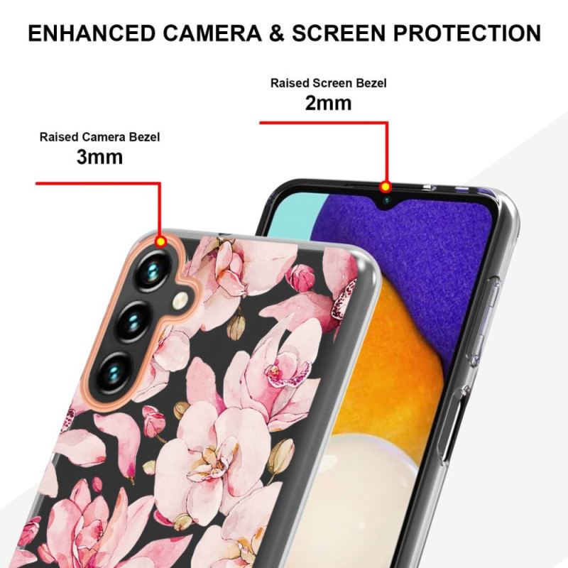 Capa Para Samsung Galaxy A14 / A14 5G Flores Coloridas