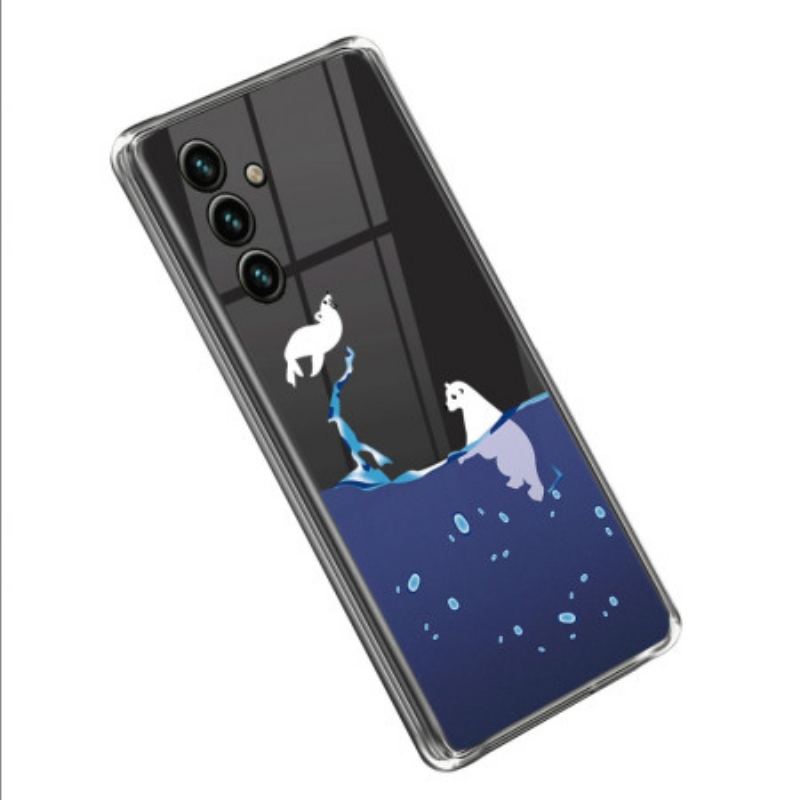 Capa Para Samsung Galaxy A14 / A14 5G Jogos Do Mar Transparente